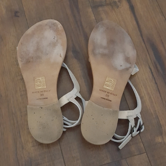 Joie a la Plage 'Socoa' Metallic Leather Strappy Sandals - Picture 6 of 6